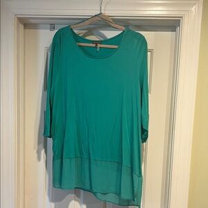 Vince Camuto Turquoise Tunic Top